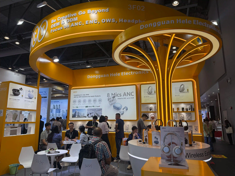QCY presenta su último catálogo de audio en las ferias Global Sources de Hong Kong 2026