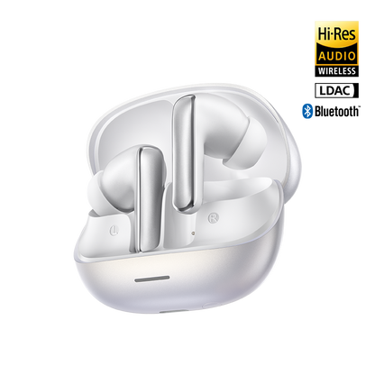MeloBuds N65 – auriculares inalámbricos blancos Hi-Res con LDAC y Bluetooth.
