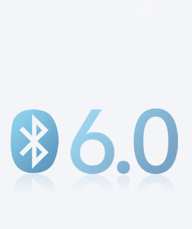 Símbolo Bluetooth 6.0: símbolo moderno de conexión inalámbrica para transferencia rápida de datos.