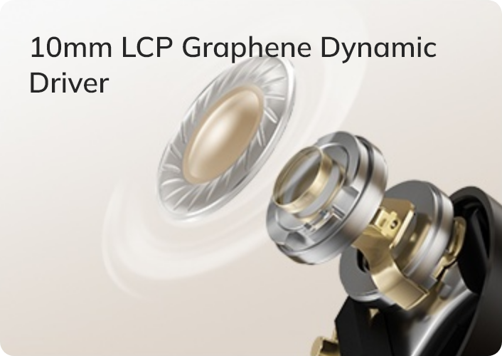 Controlador dinámico de grafeno LCP de 10 mm para una calidad de sonido superior en auriculares