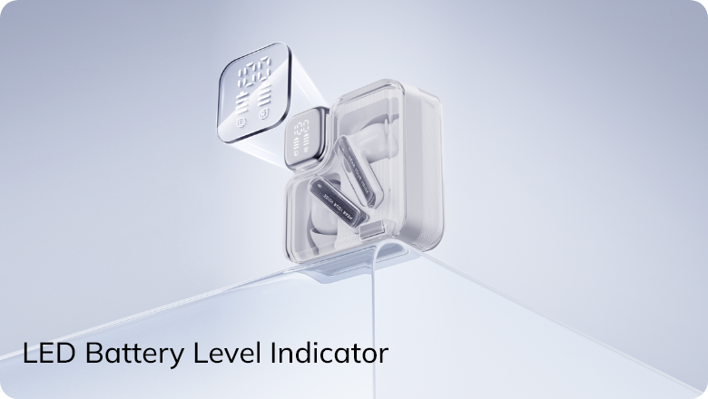 Indicador de nivel de batería LED para auriculares inalámbricos