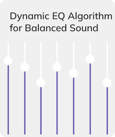 Algoritmo de ecualizador dinámico para un sonido equilibrado.