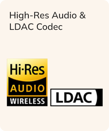 Logotipo de Audio de Alta Resolución y Códec LDAC.