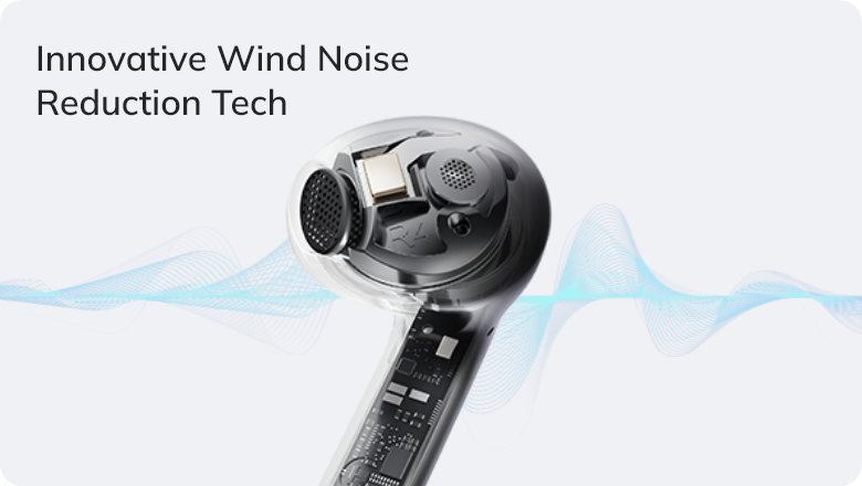 Tecnología innovadora de reducción de ruido del viento en auriculares: calidad de audio clara en movimiento