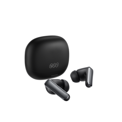 MeloBuds N65 – auriculares True Wireless negros con estuche de carga.