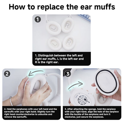 Qcy H3 Almohadillas de repuesto para auriculares