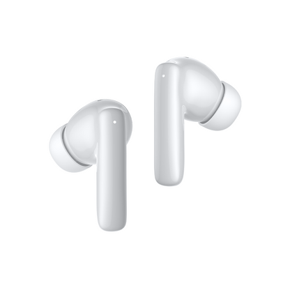 Auriculares True Wireless QCY T13 Pro en blanco, diseño moderno con auricular compacto para máxima comodidad y sonido claro.